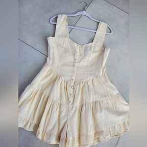 Cream Lumiere size Large short romper